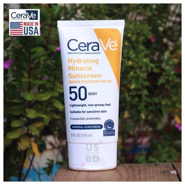 Cerave Hydrating Mineral Sunscreen SPF 50 Face Lotion